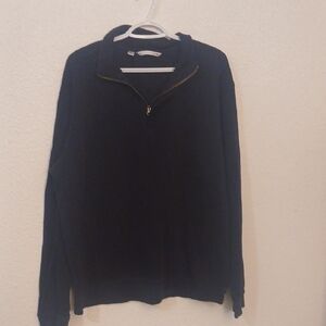 "Make Offer" Cutter & Buck Black Zip Up Sweater